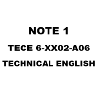 Cover - TECE 6-XX02-A06.  TECHNICAL ENGLISH