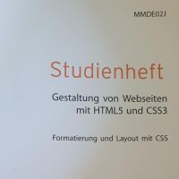 Cover - Einsendeaufgabe MMDE02J - Gestaltung von Webseiten mit HTML5 und CSS3 (ILS)