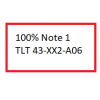 Cover - 100% Note 1,00  ILS TLT 43-XX2-A06