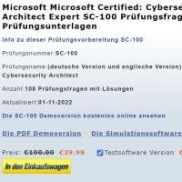 Cover - SC-100 Prüfungsfragen deutsch, SC-100 Prüfungsvorbereitung