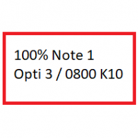 Cover - 100% Note 1,00  ILS Opti 3 / 0800 K10