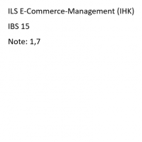 Cover - E-Commerce-Management IBS 15 ohne Korrektur NOTE 1,70 05.2020