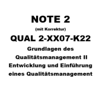 Cover - QUAL 2-XX07-K22. Grundlagen des Qualitätsmanagement II